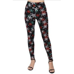 Planet gold leggings for Juniors size small 100% polyester Holiday Christmas